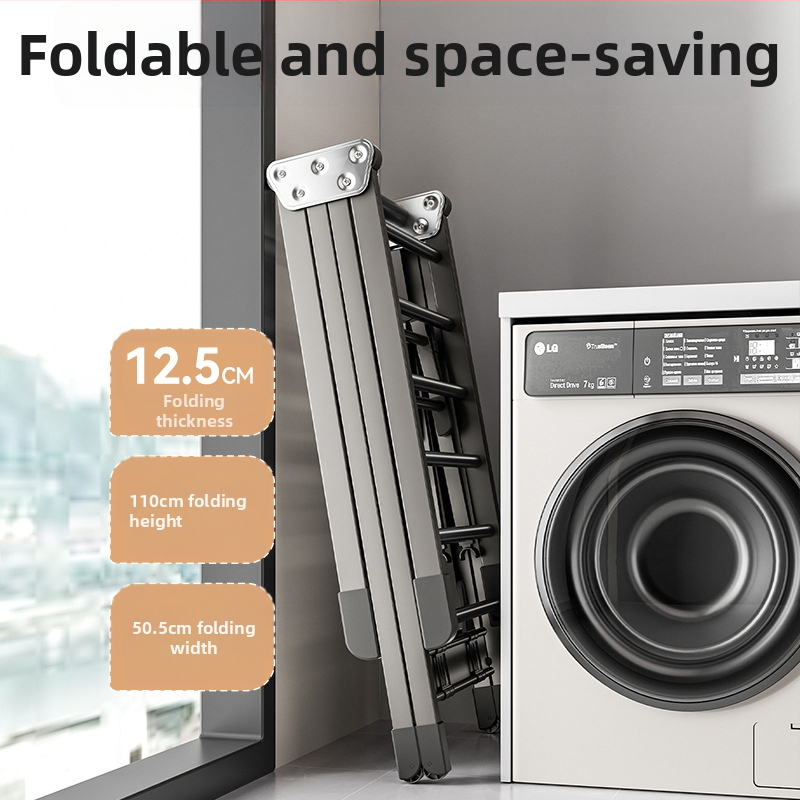 Voľne stojaci vešiak na sušenie bielizne, hliníková zliatina, skladací, tvar krídla, moderný minimalistický štýl