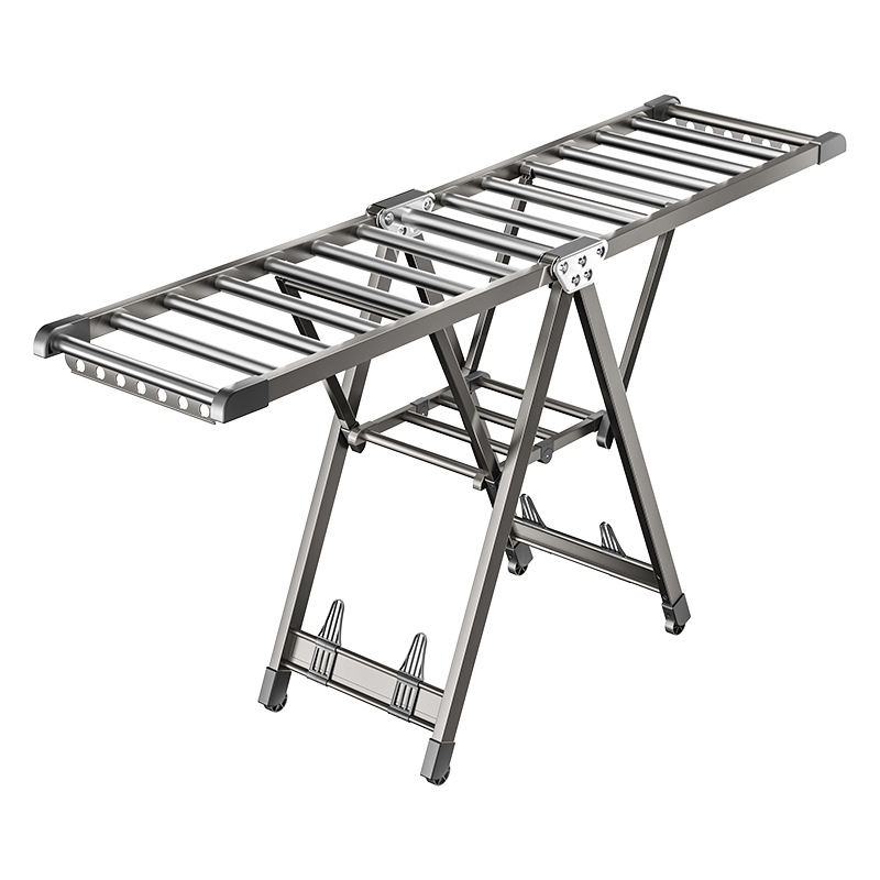 Свободностоящ сушилник за дрехи, алуминиев сплав, сгъваем, крилообразен дизайн, модерен стил