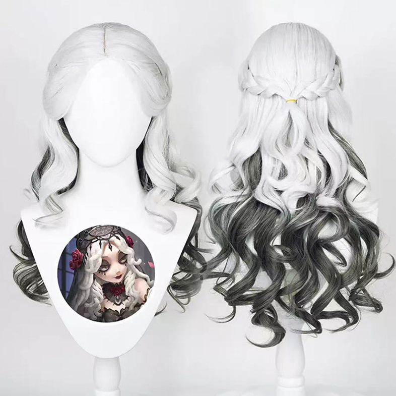 Identity V cosplay: psihologinja, duga haljina Witch Night s perikom i cipelama, saten materijal, proljeće 2026, anime uloge u igrama, korejski stil