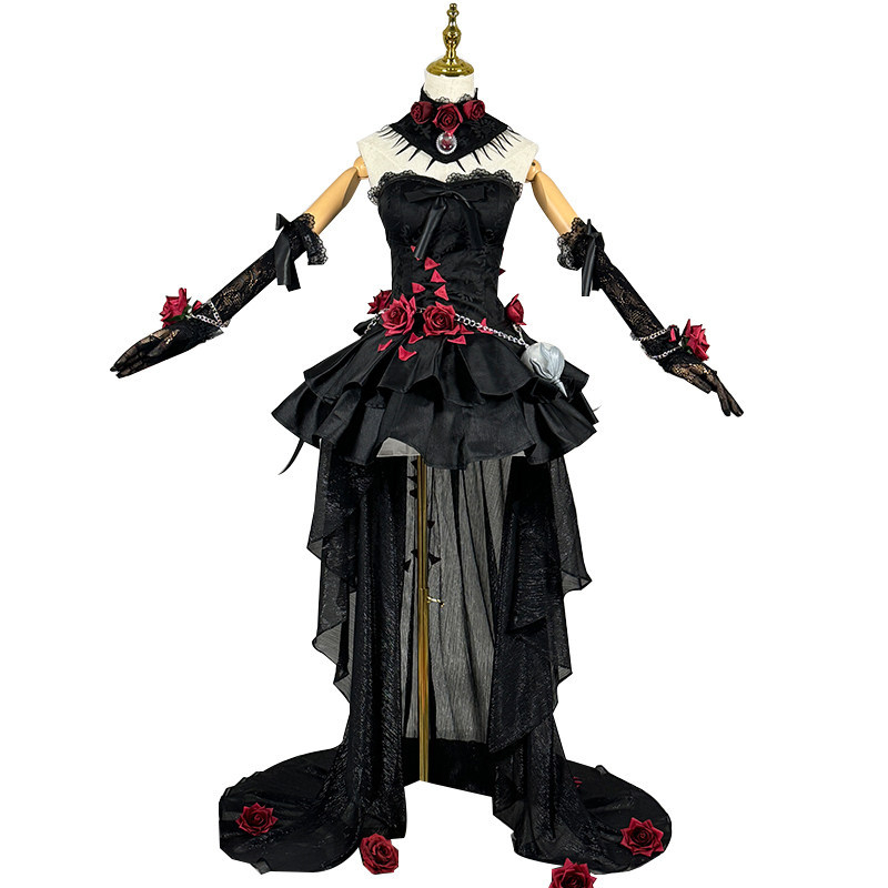 Identity V cosplay: psihologinja, duga haljina Witch Night s perikom i cipelama, saten materijal, proljeće 2026, anime uloge u igrama, korejski stil