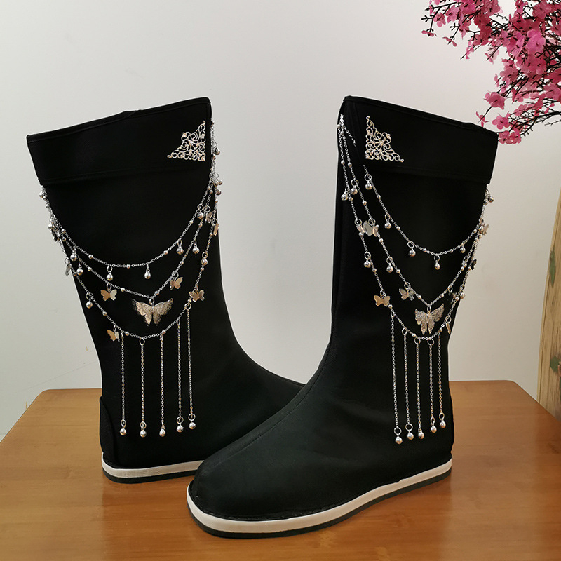 Cosplay csizmák belső magasságot növelő, katonai egyenruha stílus, mikrovlánt felsőrész, kerek orr, 3–5 cm sarok