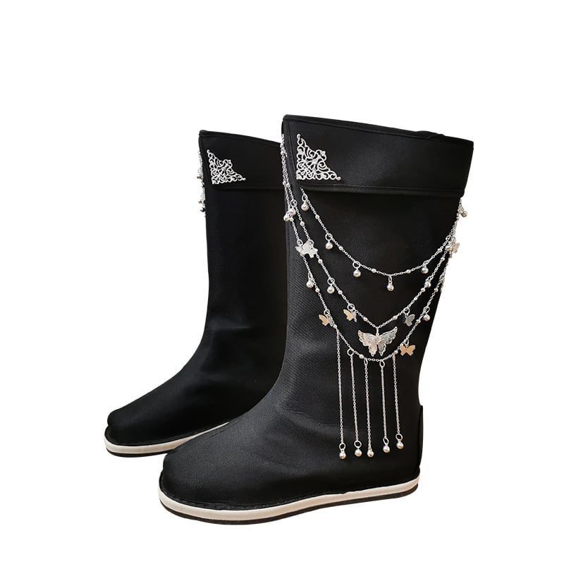 Cosplay csizmák belső magasságot növelő, katonai egyenruha stílus, mikrovlánt felsőrész, kerek orr, 3–5 cm sarok