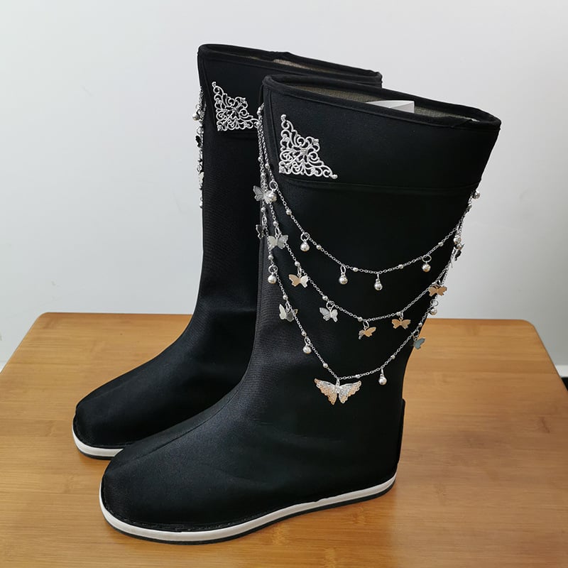 Cosplay csizmák belső magasságot növelő, katonai egyenruha stílus, mikrovlánt felsőrész, kerek orr, 3–5 cm sarok