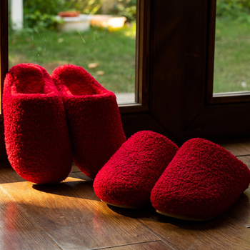 Șlapi de casă pentru cupluri – Unisex, partea superioară din denim, protecție la vârf, talpă TPR