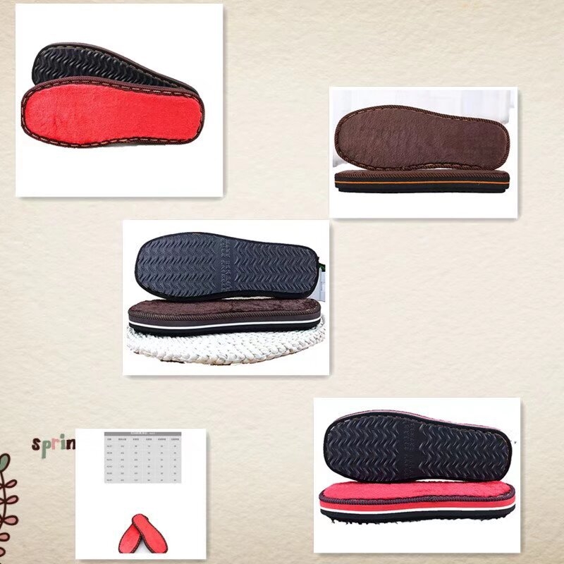 Домакински пантофи с подметка от гума-пяна, нехлъзгащи се, повдигнати дебели подметки, износоустойчиви, за всички сезони