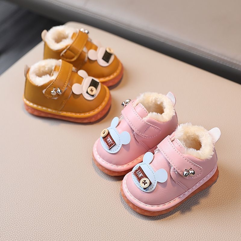 Cipele za bebe za hodanje 1–3 godine | gornji dio od umjetne kože, potplat od bivole tetive, crtić motiv