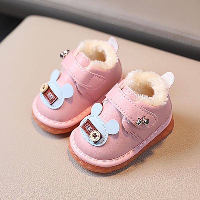 Cipele za bebe za hodanje 1–3 godine | gornji dio od umjetne kože, potplat od bivole tetive, crtić motiv