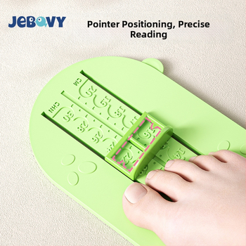 Merací nástroj na dĺžku nohy pre batoľatá a deti — plastový merač, meria dĺžku nohy a vnútornú dĺžku topánky, domáce použitie, vek 1–12 rokov