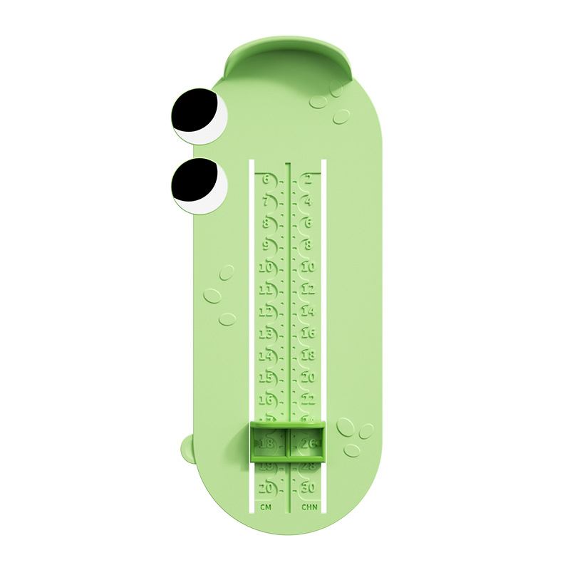 Mjerač duljine stopala za bebe i djecu — plastični alat za mjerenje duljine stopala i unutarnje duljine cipele, kućna upotreba, za uzrast 1–12 godina