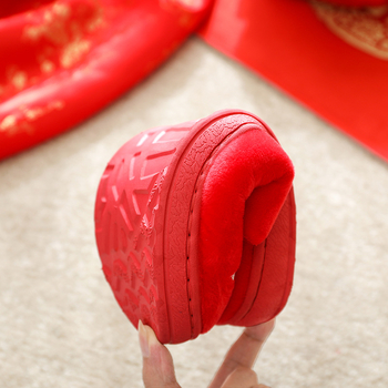 Домашни чехли за двойки – Fly-Toe, горна част от велур, подметка PVC, антиплъзгане, топли, есенно-зимска вътрешна употреба