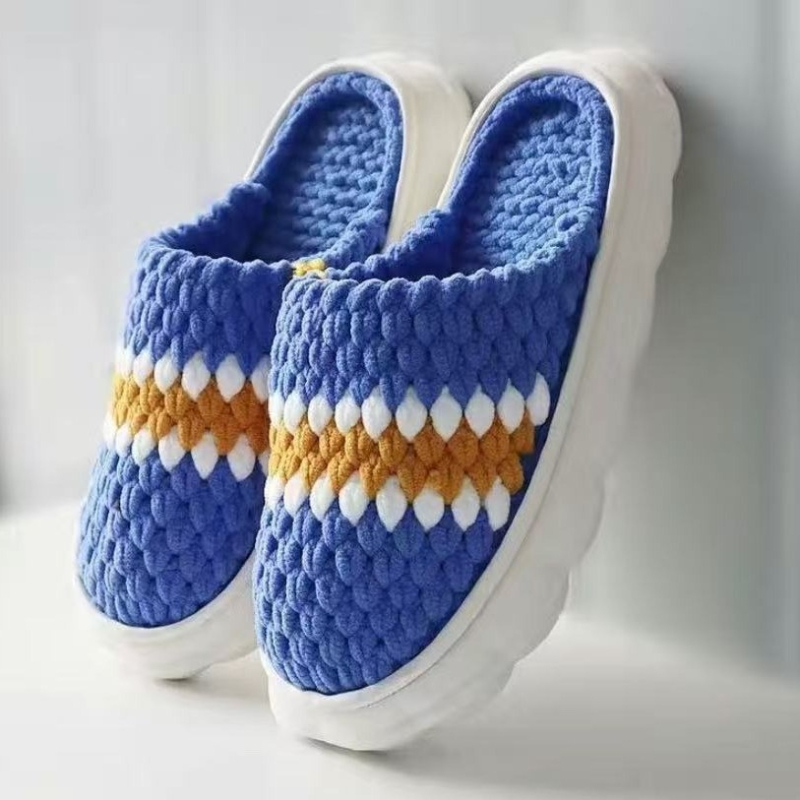 Чехли с облачна подметка, ръчно преплетени памучни, EVA материал, пролет, елегантни за делово ходене