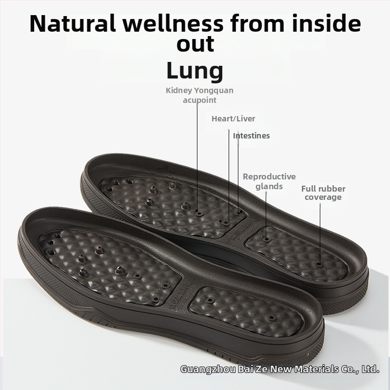 Gumené vložky do topánok pre štyri ročné obdobia s masážou, protišmykové a s hrubou podrážkou