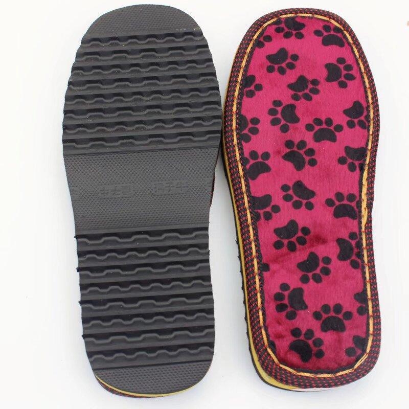 Marhaínból készült papucs talppal, téli–ősz használatra