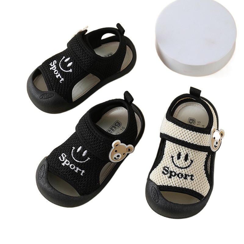 Dječje ljetne sandale za bebe, mekana podstava, prozračne, s Velcro zatvaračem, protuklizne, za uzrast 0–3 godine