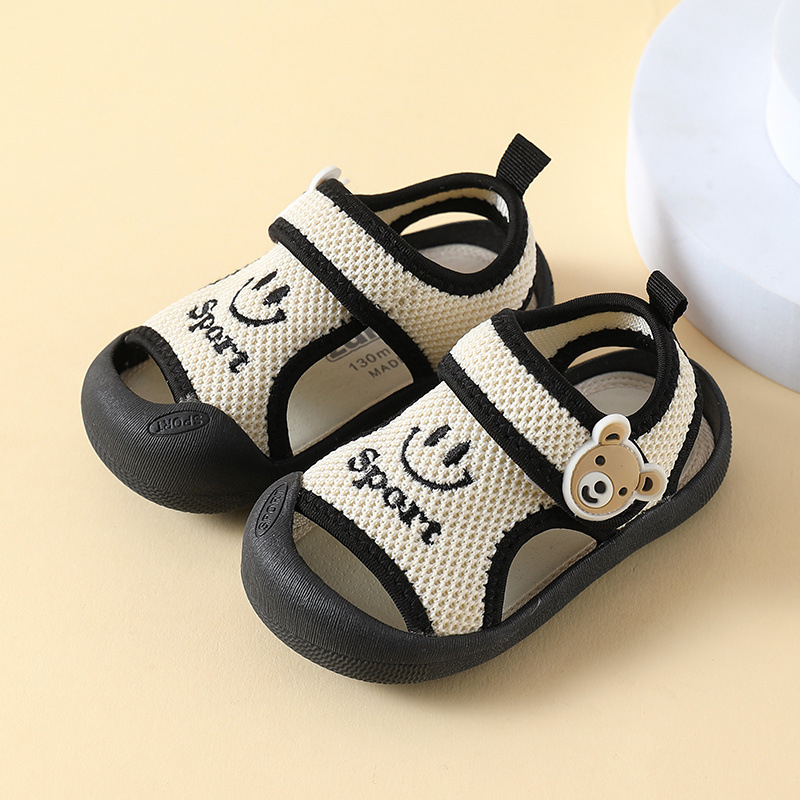Dječje ljetne sandale za bebe, mekana podstava, prozračne, s Velcro zatvaračem, protuklizne, za uzrast 0–3 godine