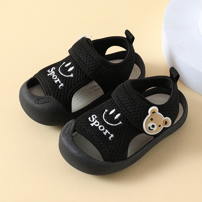 Dječje ljetne sandale za bebe, mekana podstava, prozračne, s Velcro zatvaračem, protuklizne, za uzrast 0–3 godine