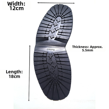 Lepenka na prednú časť podrážky, Plum Blossom štýl, guma, protišmyková, odolná voči opotrebeniu, opravný doplnok na topánky (DUMOUT)