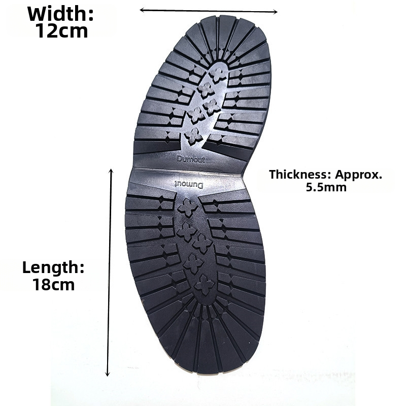 Lepenka na prednú časť podrážky, Plum Blossom štýl, guma, protišmyková, odolná voči opotrebeniu, opravný doplnok na topánky (DUMOUT)