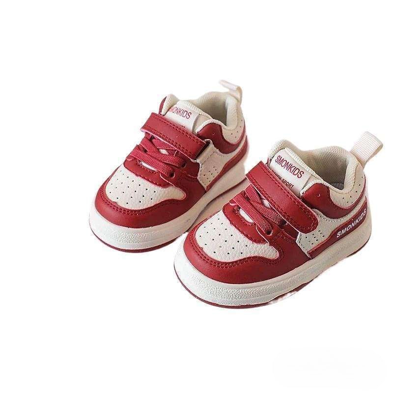 Pantofi sport pentru copii, slip-on, din piele artificială, talpă de cauciuc, înălțime medie (3–7 cm), închiderea Velcro, respirabili și antiderapante