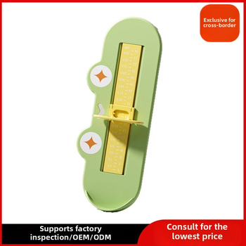 Merací nástroj na dĺžku chodidla pre deti – presný domáci nástroj na meranie dĺžky chodidla pre deti 0–10 rokov (ABS plast; jednorazové balenie; Shield Dad; Cartoon Paradise)