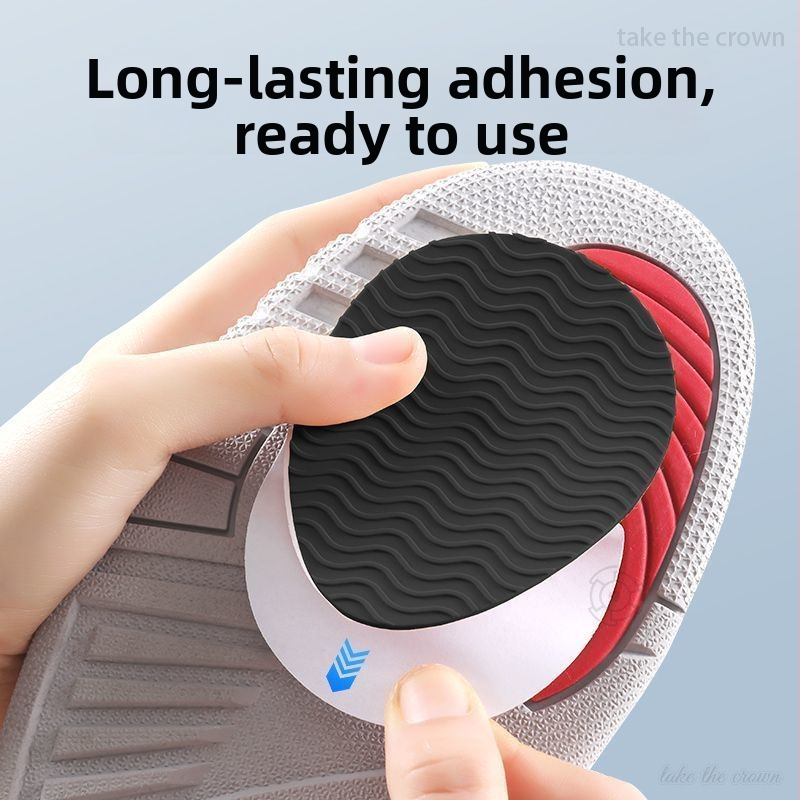 Protišmyková ochranná fólia na prednú časť podrážky pre vysoké podpätky — guma, Water Drop štýl, model Anti-slip sole, všetky ročné obdobia