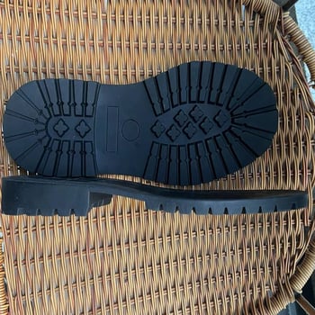 Μπότες με καουτσούκ σόλα, μοτίβο από άνθη δαμασκηνιάς, εργασιακού τύπου casual μποτάκια, μοντέλο 1705-D