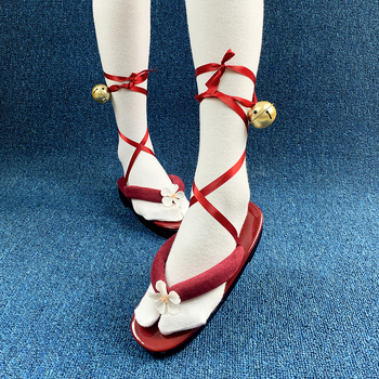 Pantofi cosplay Honkai Star Rail Fireworks — partea superioară din piele sintetică, vârf rotund, căptușeală PU, talpă din cauciuc, toc 3-5 cm, stil japonez