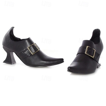 Pantofi cu toc înalt, vârf ascuțit, toc peste 8 cm, toc cu formă specială, partea superioară PU, închidere cu fermoar.