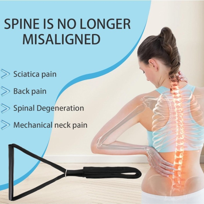 Y-oblik trakciona ortoza za vrat s masažnim uređajem, univerzalna veličina, materijal: diving material