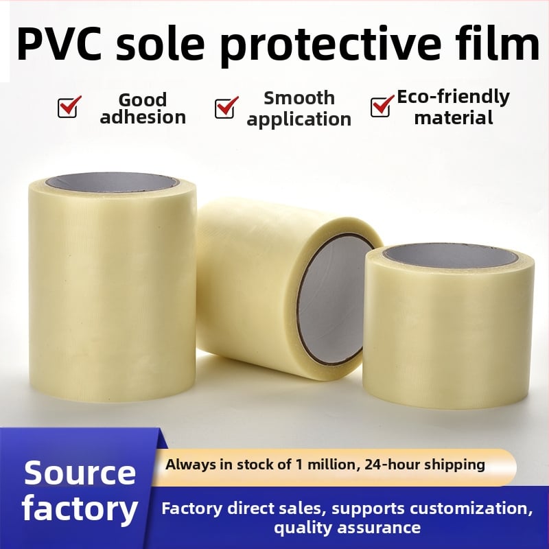 PVC ochranný film na podrážky topán, vysoká viskozita, hrúbka 0,1 mm, ochrana proti prachu a špine, protišmykový, bez zvyškov