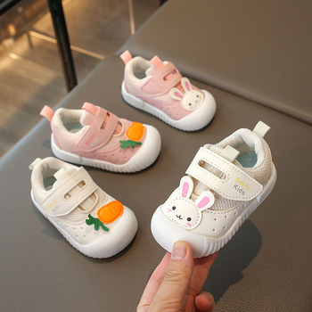 Pantofi sport pentru bebeluși 12-36 luni, din piele artificială, respirabili, antiderapți, imprimeu desen animat