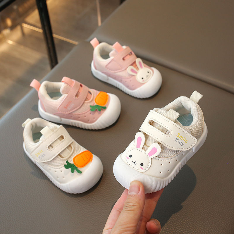 Pantofi sport pentru bebeluși 12-36 luni, din piele artificială, respirabili, antiderapți, imprimeu desen animat