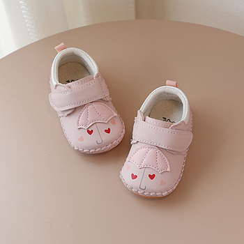 Kisgyermek lány cipő, puha talppal, csúszásmentes, mintás rajzfilm, felsőrész műbőr, 1–3 éveseknek