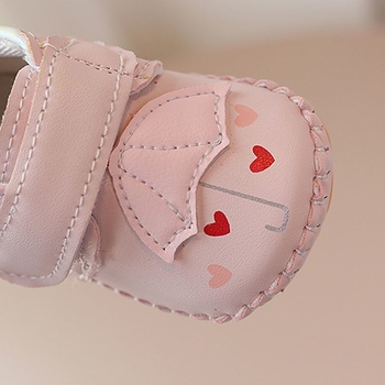 Kisgyermek lány cipő, puha talppal, csúszásmentes, mintás rajzfilm, felsőrész műbőr, 1–3 éveseknek