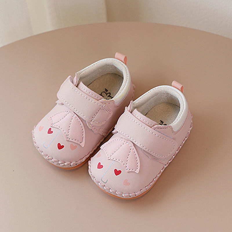 Kisgyermek lány cipő, puha talppal, csúszásmentes, mintás rajzfilm, felsőrész műbőr, 1–3 éveseknek