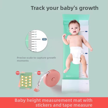 Detská výška a hmotnosť meracia podložka s presnou pravítkou – domáce použitie; materiál: Iný; vhodné pre 1–3 roky