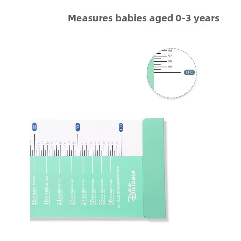Detská výška a hmotnosť meracia podložka s presnou pravítkou – domáce použitie; materiál: Iný; vhodné pre 1–3 roky