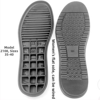 Sada na opravu dámskych gumových topánok s ručne vyrobenými protišmykovými materiálmi, bežné ploché podrážky, odolné doplnky