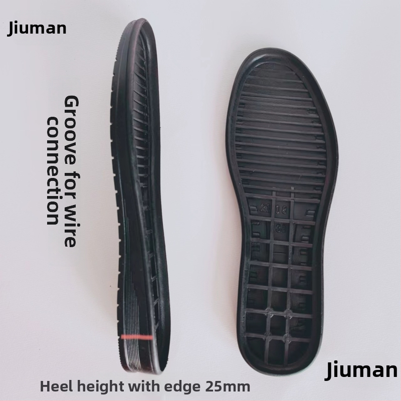 Sada na opravu dámskych gumových topánok s ručne vyrobenými protišmykovými materiálmi, bežné ploché podrážky, odolné doplnky