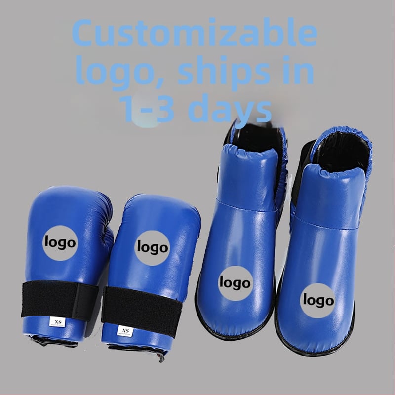 ITF Taekwondo rukavice i zaštitne navlake za stopala za natjecateljsku pripremu – zaštitni dijelovi: dlan, zglob, lakat, gležanj; materijal: poliestersko vlakno