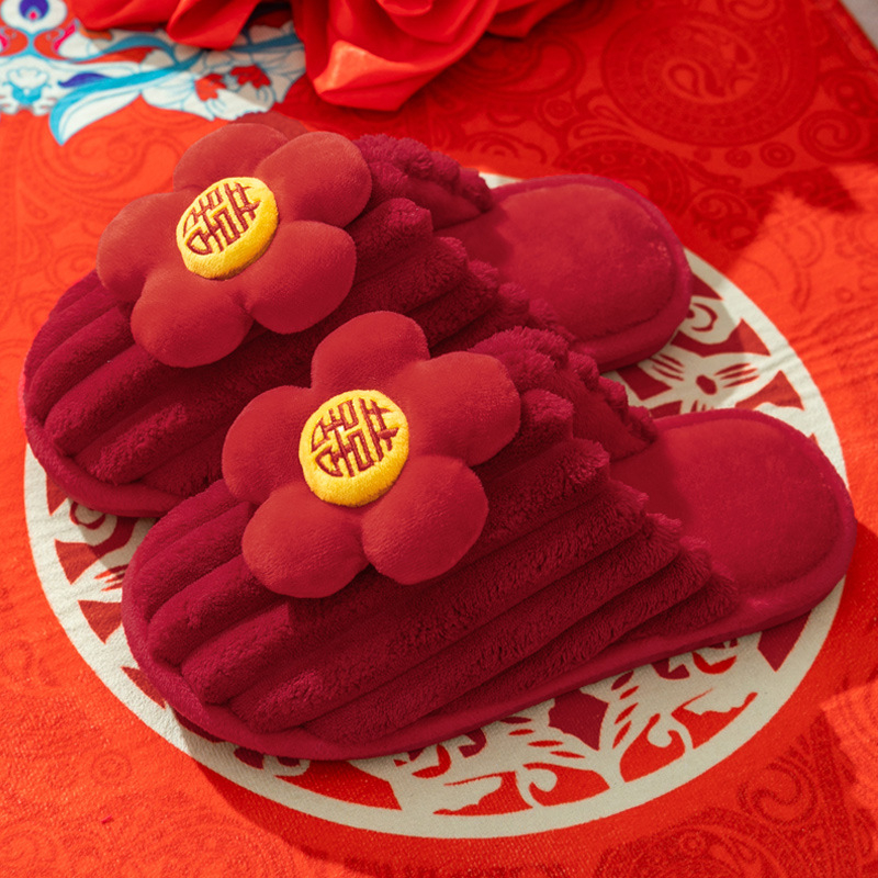 Fly-Toe otthoni papucs – velúr felsőrész, PVC talp, meleg téli és őszi szezonra, párnak, etnikus Baotou stílus