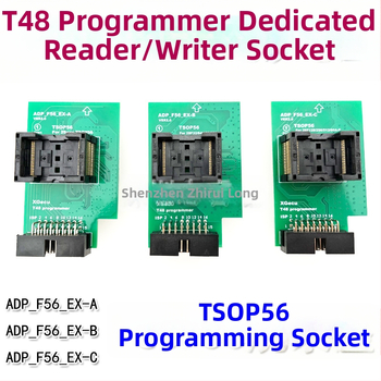 TSOP56 adaptér pre konverziu ADP_F56_EX-A/B/C pre T48 programátor — burn-in test, čítanie a zápis