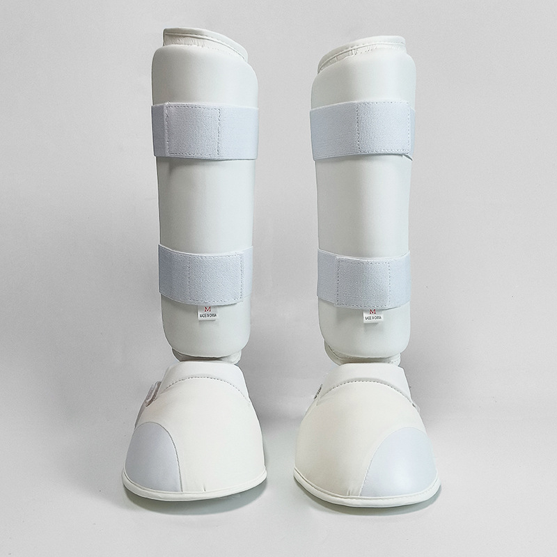 Zaštitnici za noge za karate i taekwondo, zaštita potkoljenice, koljena i gležnja, PU materijal, univerzalna upotreba, oprema za borilačke sportove