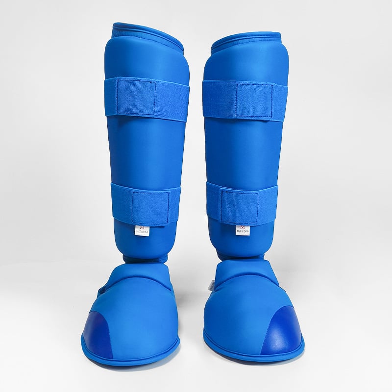 Zaštitnici za noge za karate i taekwondo, zaštita potkoljenice, koljena i gležnja, PU materijal, univerzalna upotreba, oprema za borilačke sportove