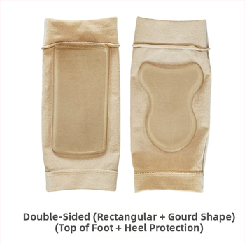 Členková ochranná ponožka s gélovou pätou, SEBS dizajn v tvare tekvice, hydratačná ochrana proti praskaniu pre beh; materiály: SEBS, nylon, spandex, Oak Silk