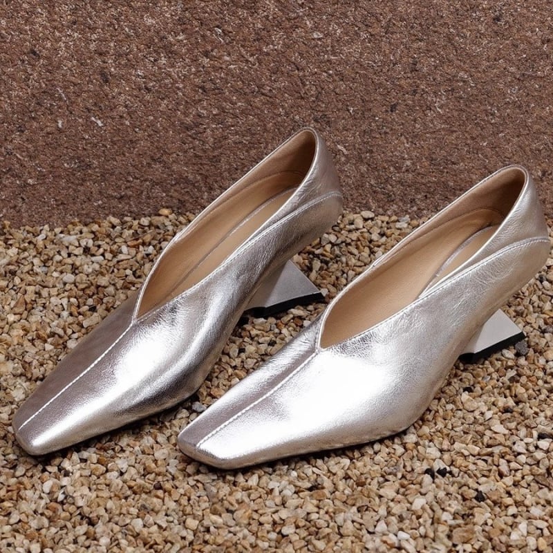 Ženske Mary Jane cipele, slip-on, okrugli vrh, debeli pet 6–8 cm, gornji dio od superfibre, gumeni potplat
