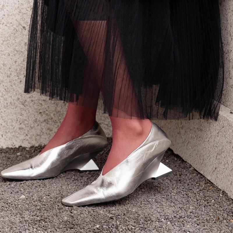 Ženske Mary Jane cipele, slip-on, okrugli vrh, debeli pet 6–8 cm, gornji dio od superfibre, gumeni potplat