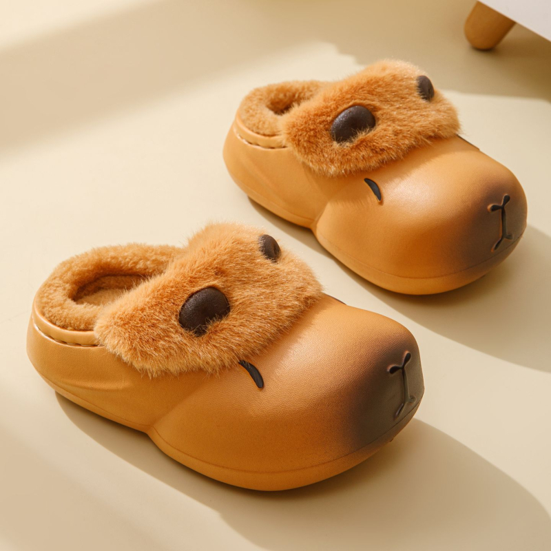 Papuci de interior din bumbac pentru copii, model desen animat, talpă EVA, pentru vârsta 1–3 ani.