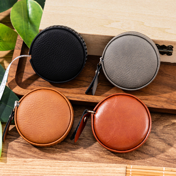 PU kožna mjernа traka s automatskim povlačenjem, graviranje moguće, prijenosna, raspon mjerenja 0-150 cm