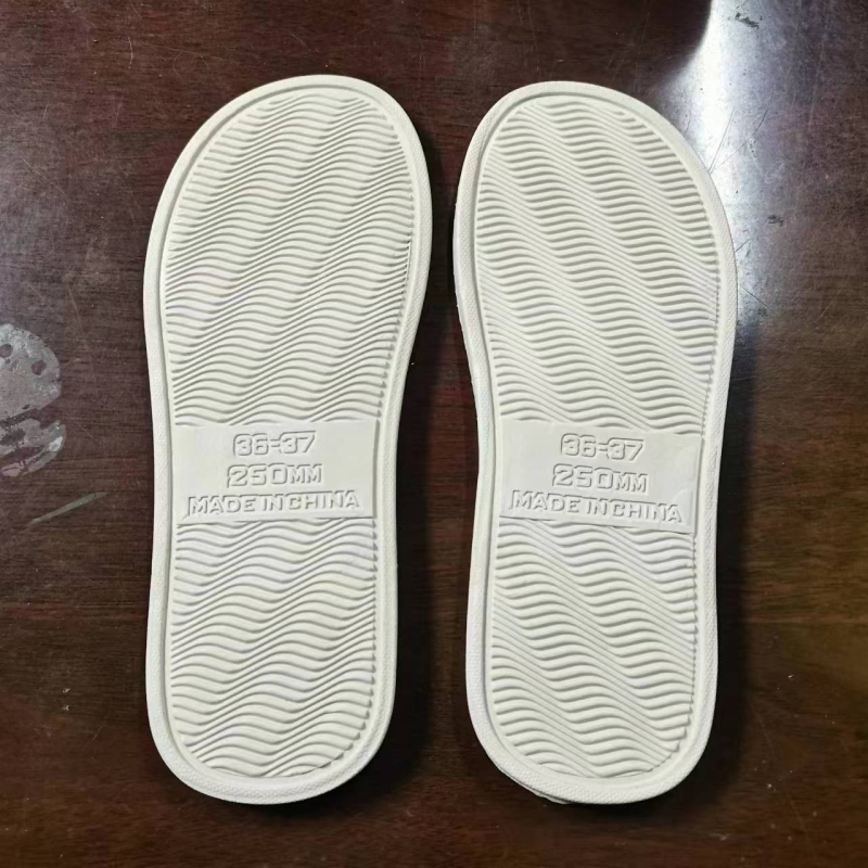 Papuče PVC potplata, plastična potplata, protuklizna i tiha, pamukasta površina